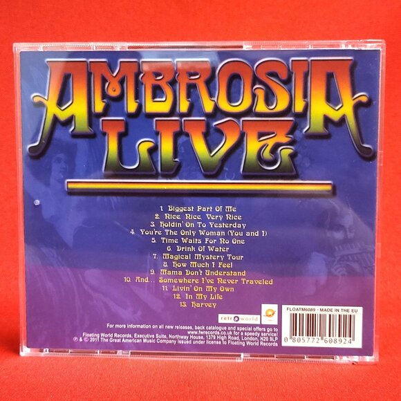 Ambrosia Live The Biggest Part of Me Greatest Hits Signed CD 2011 - Picture 2 of 9